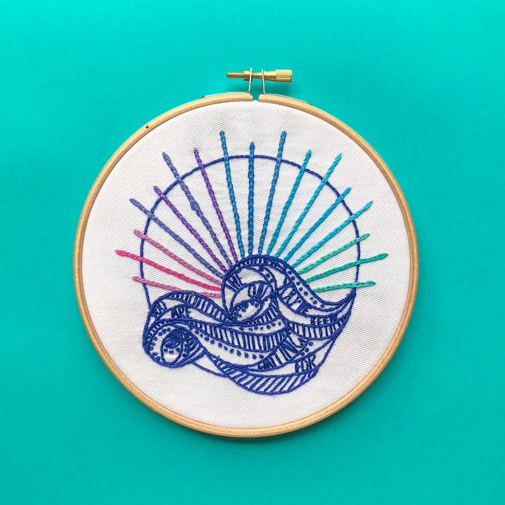 @unicornfactoryuk You Are The One Wave Embroidery - Frozen 2 inspired