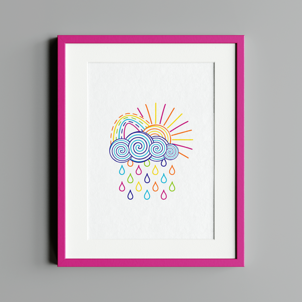 The Unicorn Factory Whatever the Weather Art Print