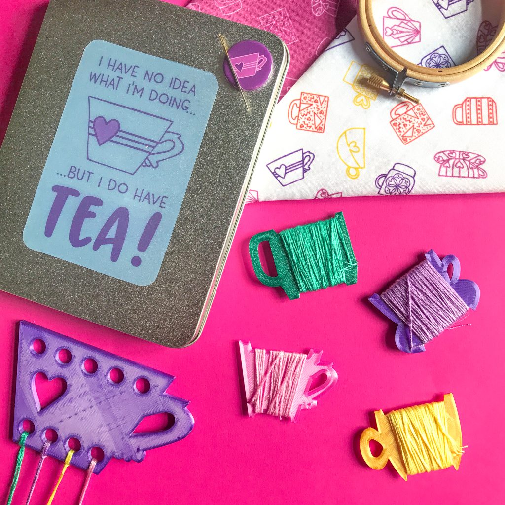 Fancy a Cuppa Tea Embroidery Essentials Tin