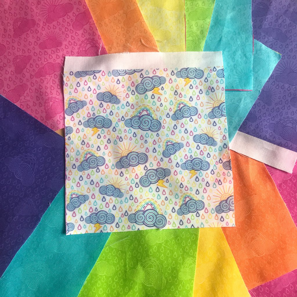 Whatever the Weather Rainbow Cloud fabric sample bundles