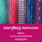 Everything Eurovision. Fabric, home accessories, wallpaper. Shop Now.