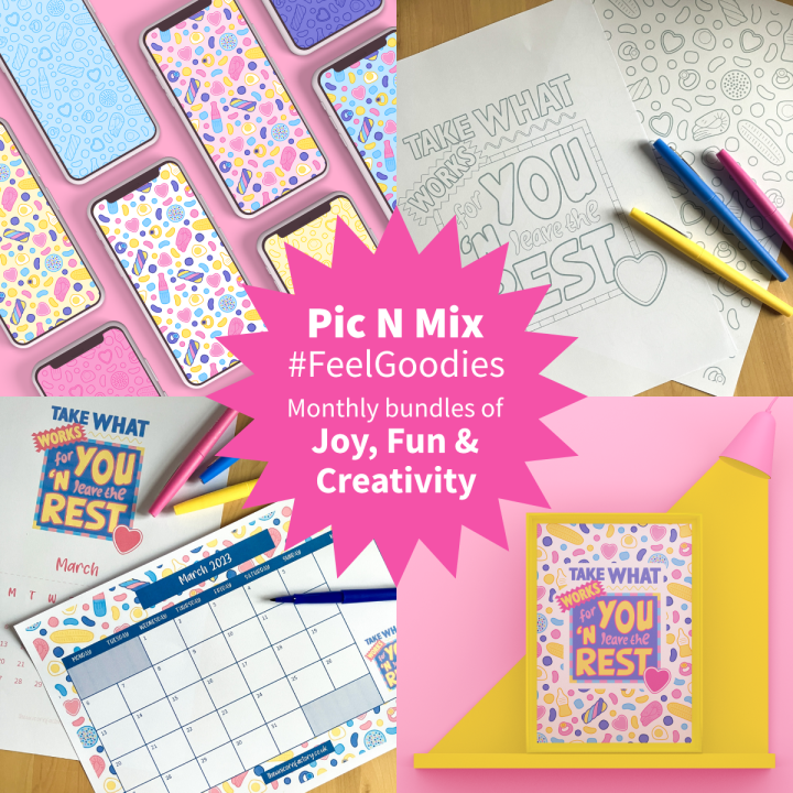 Pic N Mix Feel Goodies monthly bundles of joy, fun & creativity