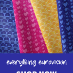 Everything Eurovision fabric collection. Shop now theunicornfactory.co.uk