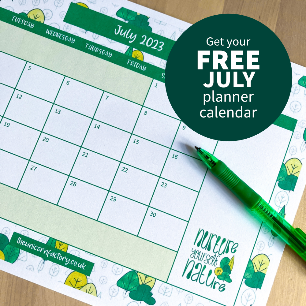 Get your free July planner calendar