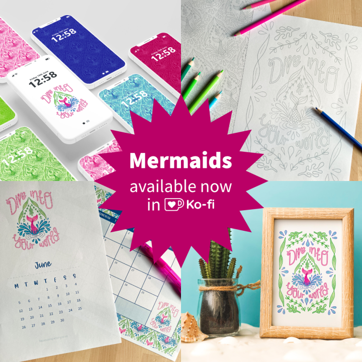 Mermaids Available Now in Ko-Fi