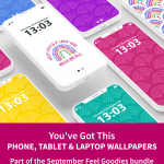 You've Got This rainbow phone, tablet and laptop wallpapers. Part of the September Feel Goodies bundle. Monthly reminders to do life in your own way, at your own pace & on your own terms.