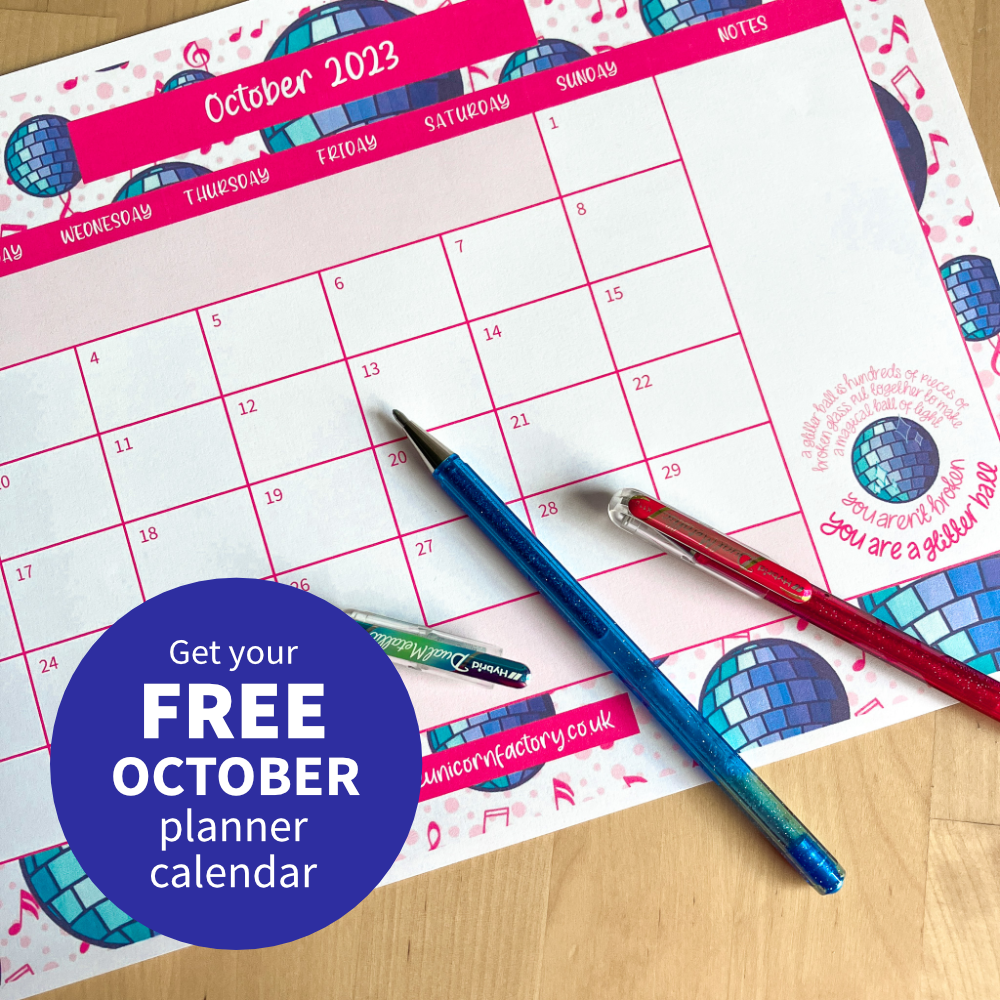 Get your free October planner calendar