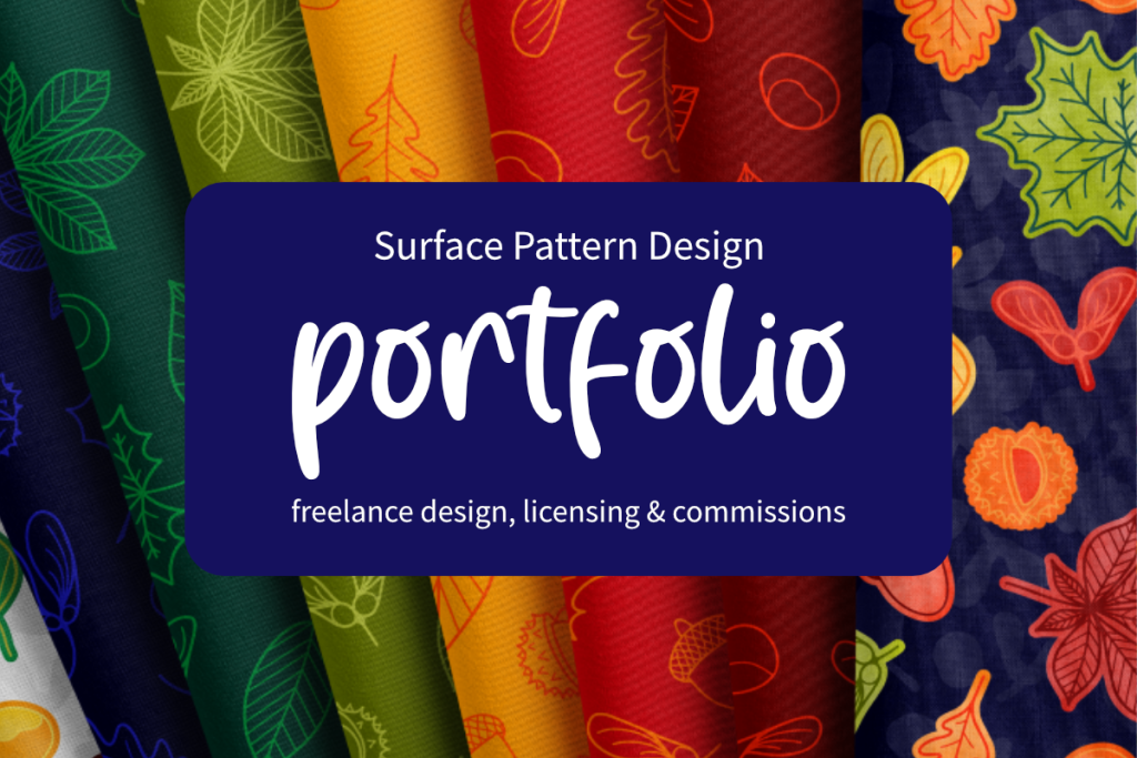 Surface Pattern Design portfolio. Freelance design, licensing and commissions