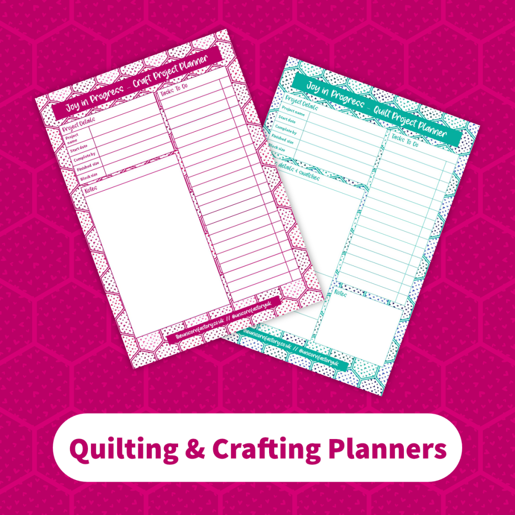 Quilting and crafting planners